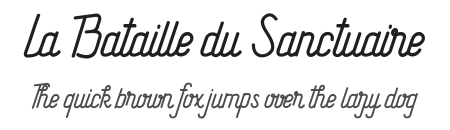 La Bataille du Sanctuaire by Maelle.K — Script Font