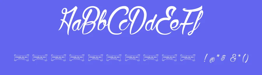 La Citadelle des Papillons by dcoxy Medina Gregory — Script Font — thumbnail 3