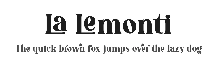 La Lemonti by KongFont โ Display Font