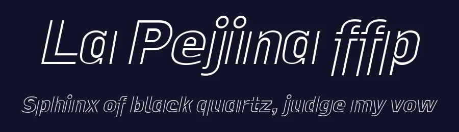 La Pejina ffp by deFharo — Display Font — thumbnail 2