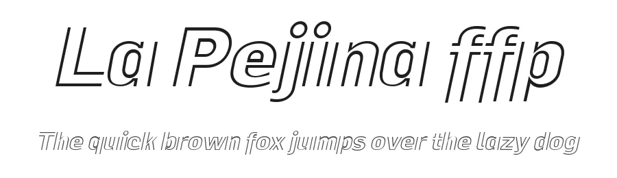 La Pejina ffp by deFharo — Display Font