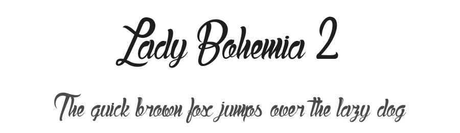 Lady Bohemia 2 by dcoxy Medina Gregory — Display Font