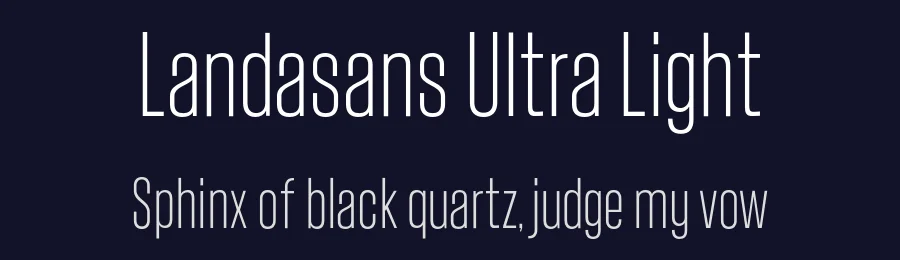 Landasans Ultra Light by Andriansyah MK — Sans Font — thumbnail 2