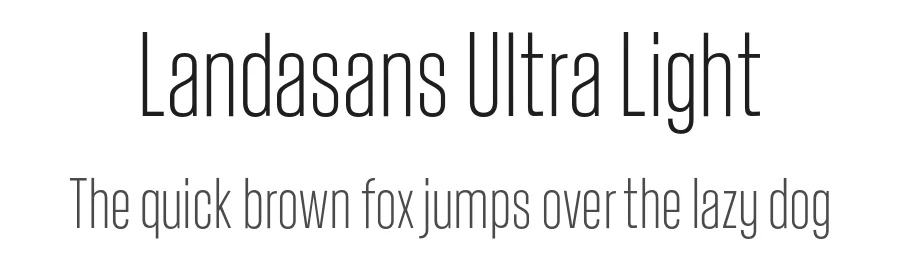 Landasans Ultra Light by Andriansyah MK โ Sans Font