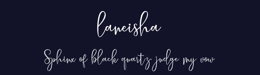 laneisha by Amarlettering — Sans Font — thumbnail 2