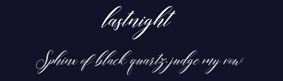 lastnight by Amarlettering — Sans Font — thumbnail 2