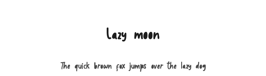 Lazy moon by Abdul Ghofur โ Sans Font