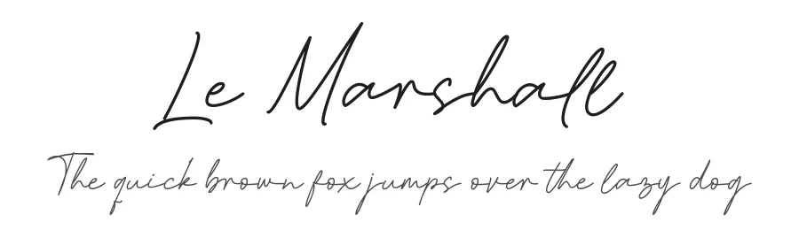 Le Marshall by Vampstudio β Script Font
