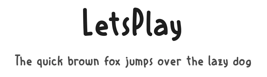 LetsPlay by alexatype — Display Font