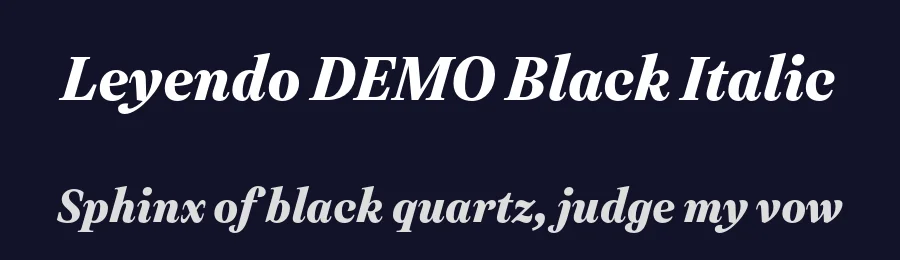 Leyendo DEMO Black Italic by Max Saille and Jason Harcombe — Sans Font — thumbnail 2