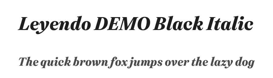 Leyendo DEMO Black Italic by Max Saille and Jason Harcombe โ Sans Font