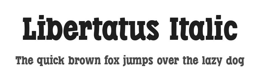 Libertatus Italic by Fernando Haro — Display Font