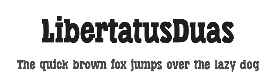 LibertatusDuas by Fernando Haro — Display Font