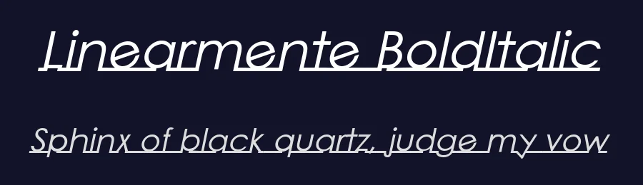 Linearmente BoldItalic by Jambo! — Display Font — thumbnail 2