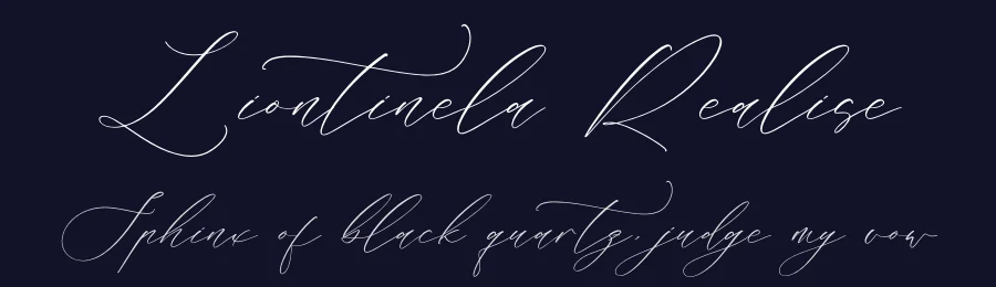 Liontinela Realise by Heru Utama Putra — Script Font — thumbnail 2
