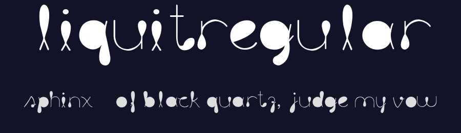 liquitRegular by Pollo Graphic Design — Display Font — thumbnail 2