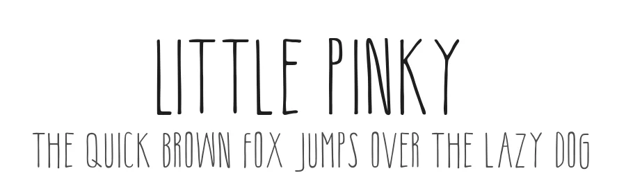 Little Pinky by Gie Studio — Display Font