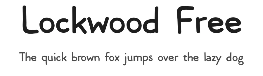 Lockwood Free by Quzma Supply Co. β Sans Font
