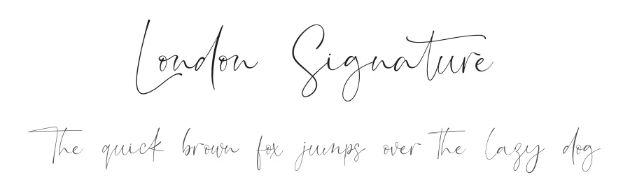 London Signature by Staircase Studio — Script Font