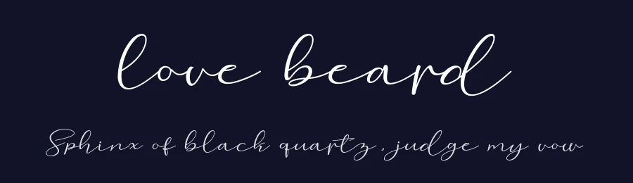 love beard by munawir — Display Font — thumbnail 2