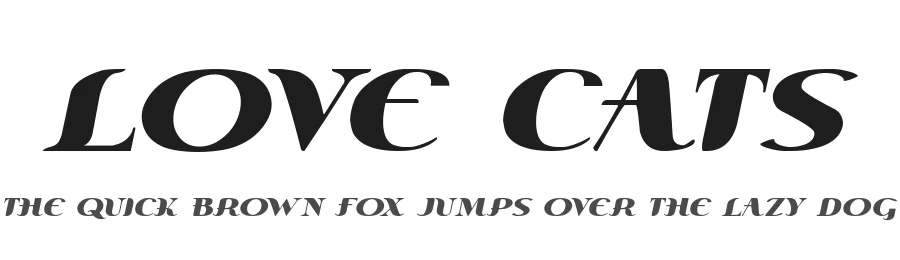 Love Cats by Joseph Dawson — Display Font