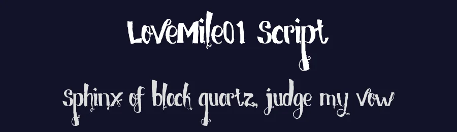 LoveMile01 Script by Ferry Hadriyan — Display Font — thumbnail 2