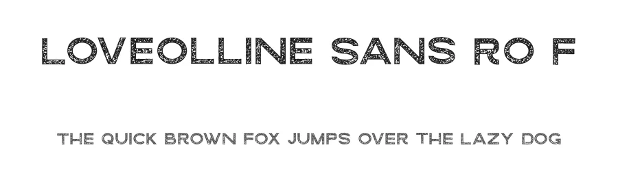 Loveolline Sans Ro F by Laire Banyu Sandi Pawenang — Display Font