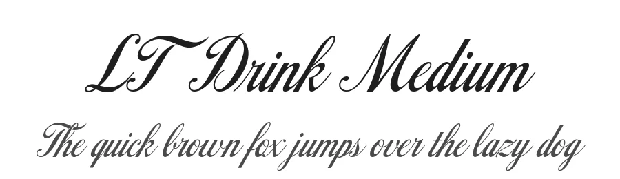LT Drink Medium by Daniel P. Lyons — Sans Font
