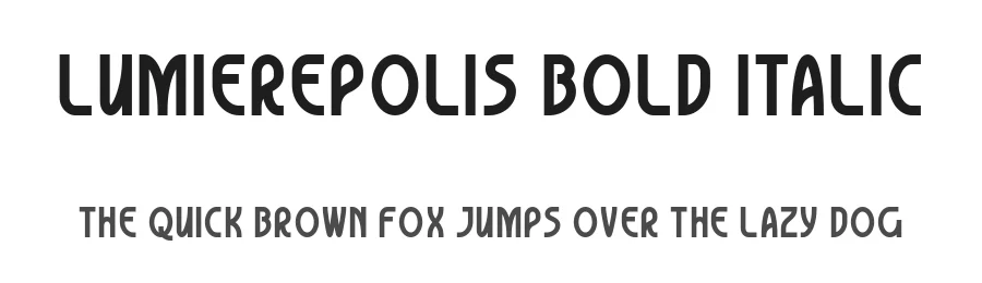 Lumierepolis Bold Italic by GGBotNet — Display Font