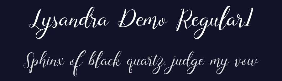 Lysandra Demo Regular1 by Aktab Studio — Script Font — thumbnail 2