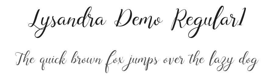 Lysandra Demo Regular1 by Aktab Studio — Script Font
