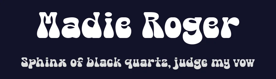 Madie Roger by Situjuh Nazara — Display Font — thumbnail 2