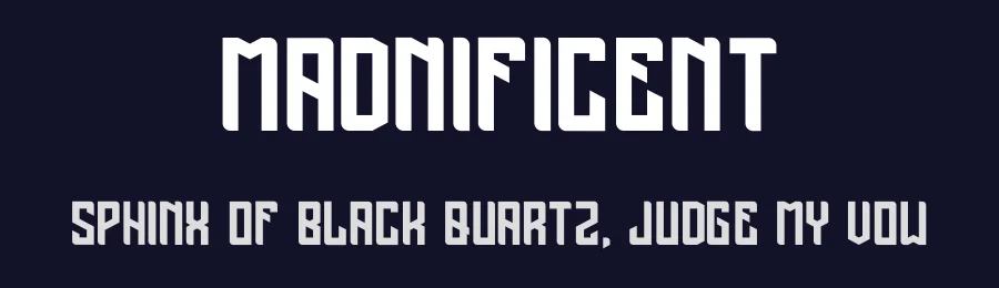 Madnificent by Benny Sebastian — Sans Font — thumbnail 2