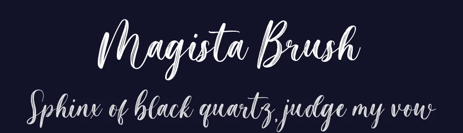 Magista Brush by Muhamad Yusron  Billah — Script Font — thumbnail 2