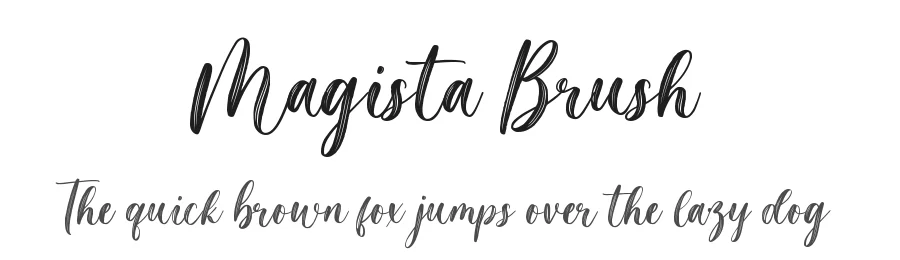 Magista Brush by Muhamad Yusron  Billah — Script Font