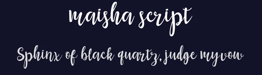 maisha script by Mr. Hand Studio_Muhammad Rizal — Display Font — thumbnail 2