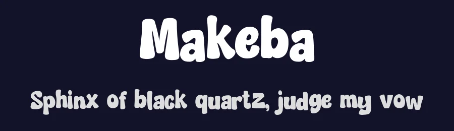 Makeba by TOKOPRESS TEAM — Display Font — thumbnail 2