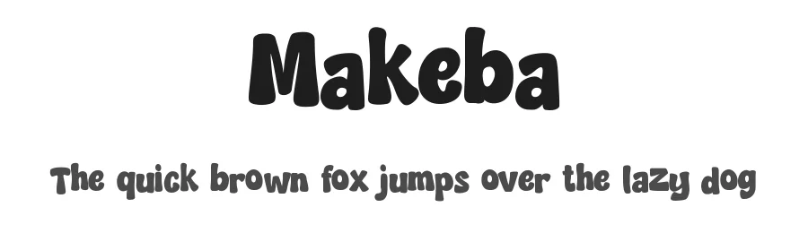Makeba by TOKOPRESS TEAM — Display Font