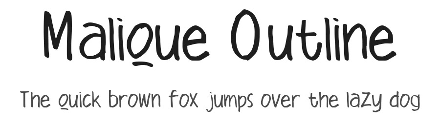 Malique Outline by Muhammad Ridha Agusni β Display Font