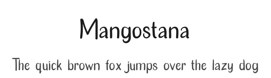 Mangostana by ekosamp β Sans Font