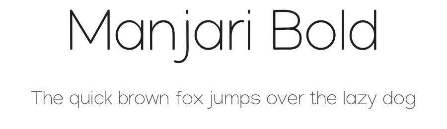 Manjari Bold by Santhosh Thottingal — Sans Font