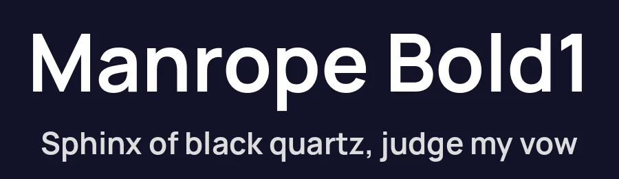 Manrope Bold1 by Mikhail Sharanda — Sans Font — thumbnail 2