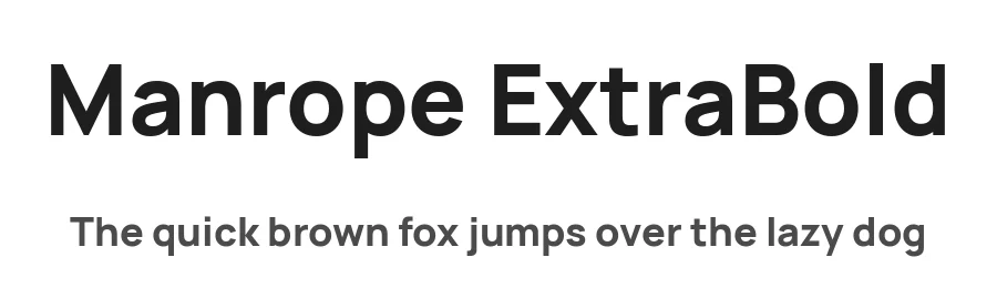 Manrope ExtraBold by Mikhail Sharanda — Sans Font