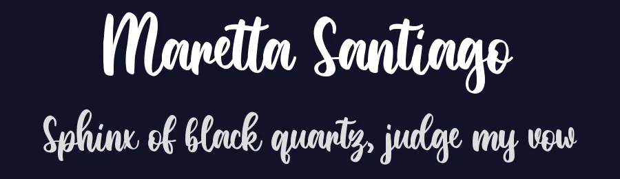 Maretta Santiago by M Arif Dwi Prasetyo & Eko Nurcahyo — Sans Font — thumbnail 2