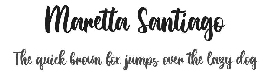 Maretta Santiago by M Arif Dwi Prasetyo & Eko Nurcahyo — Sans Font