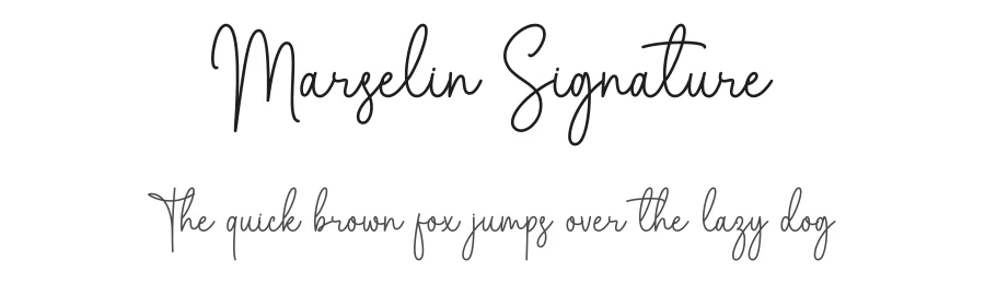 Marselin Signature by Rayvaldo Rizki Pratama Augusta — Script Font
