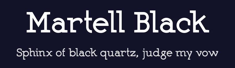 Martell Black by Adrian Candela — Display Font — thumbnail 2