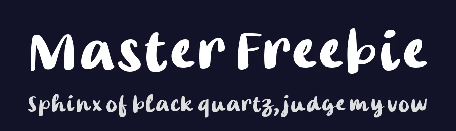 Master Freebie by Masa Aska Sanurumi — Script Font — thumbnail 2