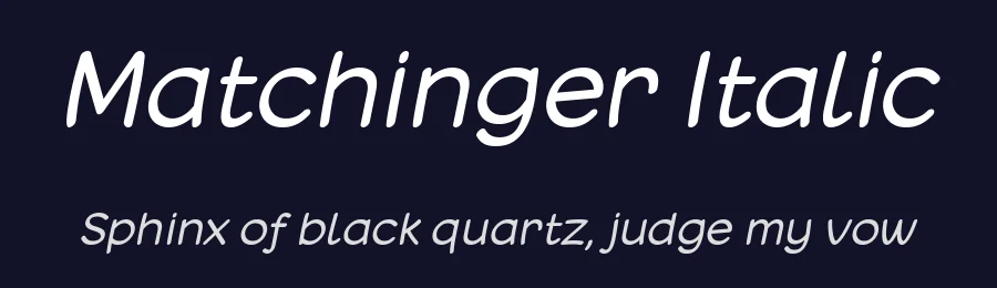 Matchinger Italic by Situjuh Nazara — Script Font — thumbnail 2
