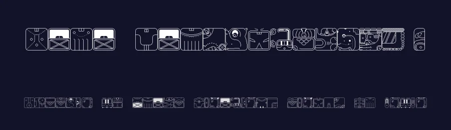 Maya CalendricV150 by Eric Drapier — Display Font — thumbnail 2